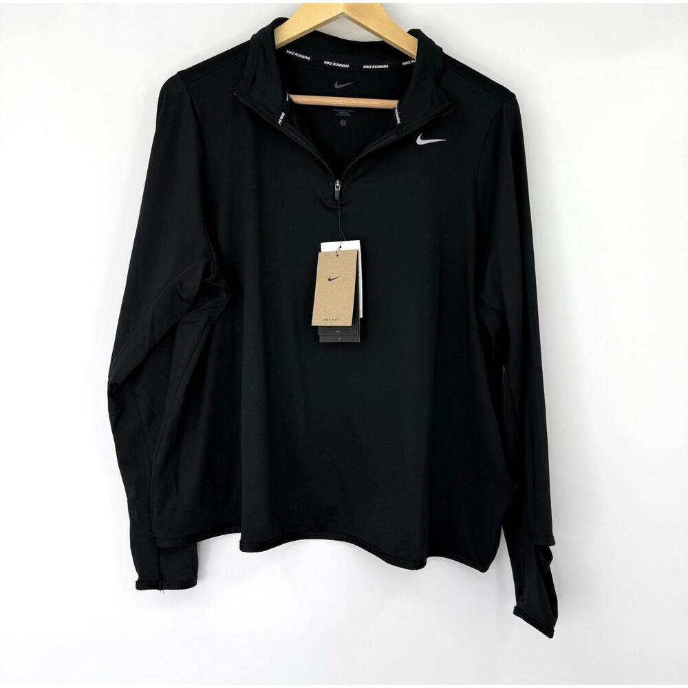 NWT Nike Women's Plus 1X Swift Element  UV Protection 1/- Zip Running Top
